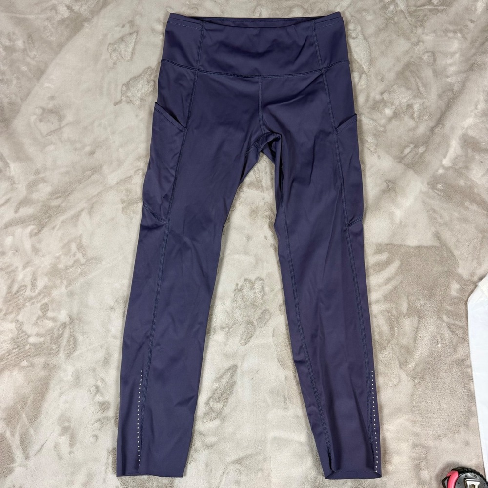 Lululemon Fast and Free High-Rise Tight 25 Purple Running Leggings Sz 6 Est
